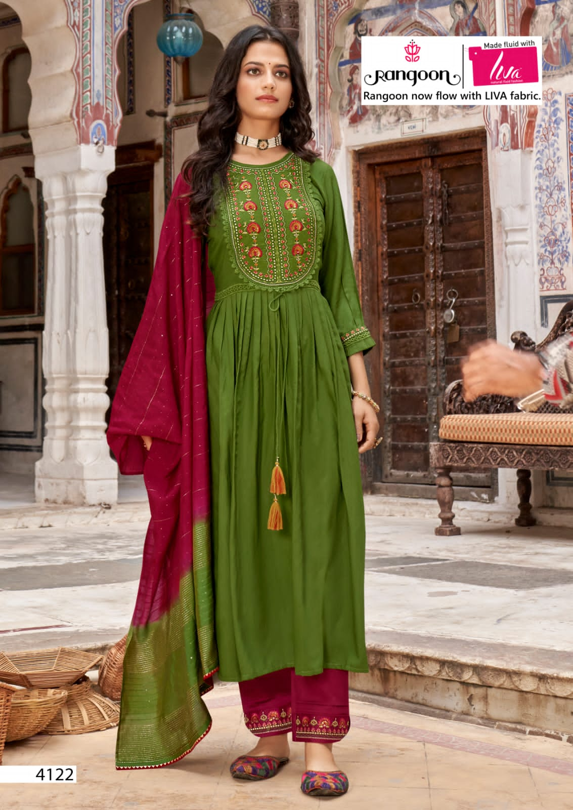 Rangoon Naira Repeat Festive Wear Wholesale Designer Readymade Suit